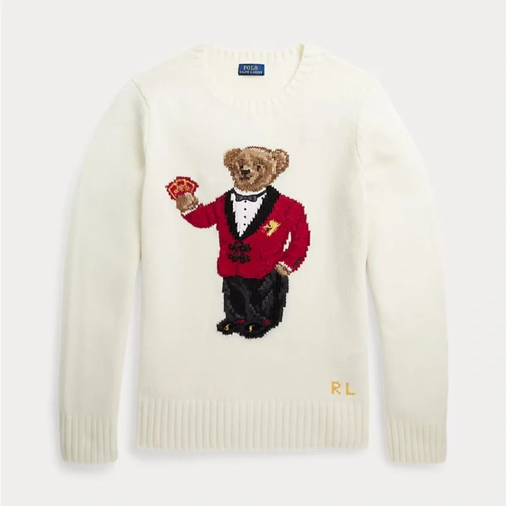 POLO RALPH LAUREN LUNAR NEW YEAR POLO BEAR SWEATER - S - Picture 3 of 6